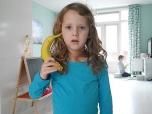 banaan als telefoon